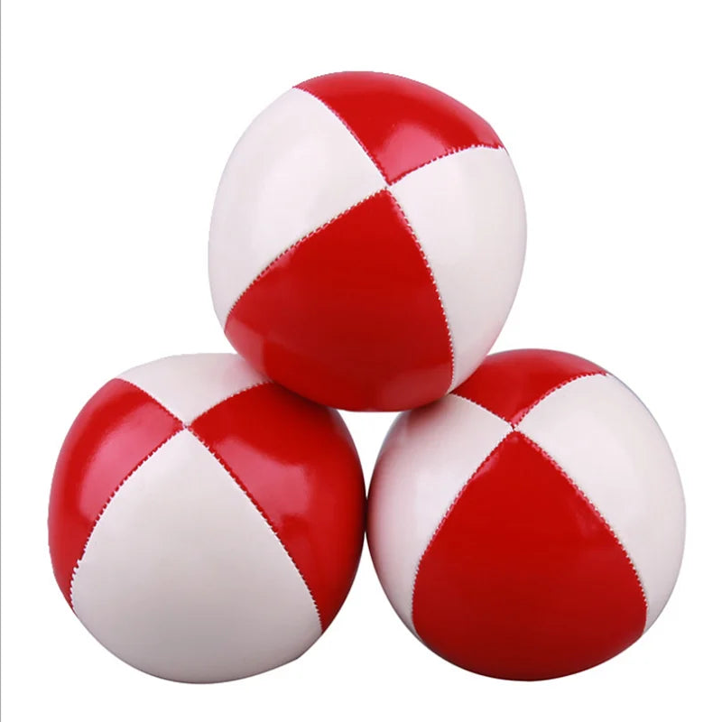 (Pack of 3) Net Set Suit Professional Juggling Ball Acrobatics Toss Ball Educational Toy Children Fun Sports Pu Soft Juggling Ball Toys