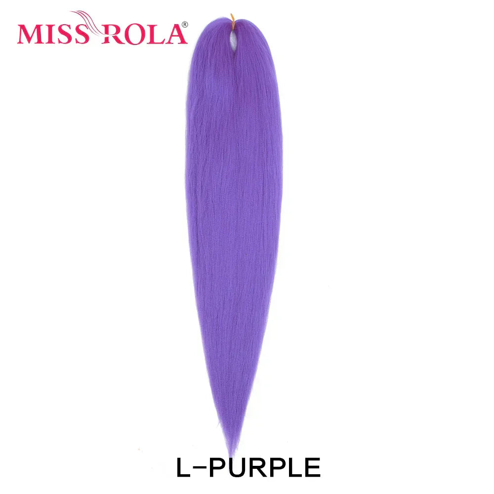 Miss Rola Synthetic 28Inch 100G 2023 New Hair Extension Yaki Straight Jumbo Braiding Hair Pre-Stretched Braid Kanekalon Hair
