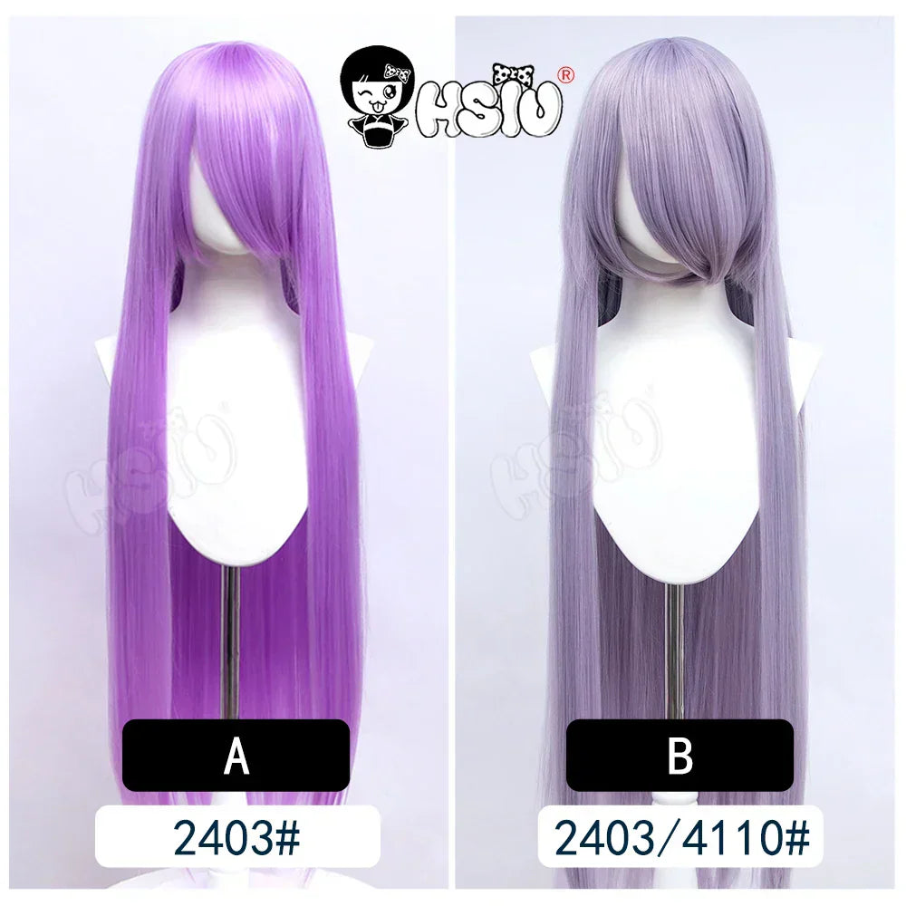 100Cm Long Staight Cosplay Wig HSIU Heat Resistant Synthetic Hair Anime Party wigs 42 color Colourful brand wig cap
