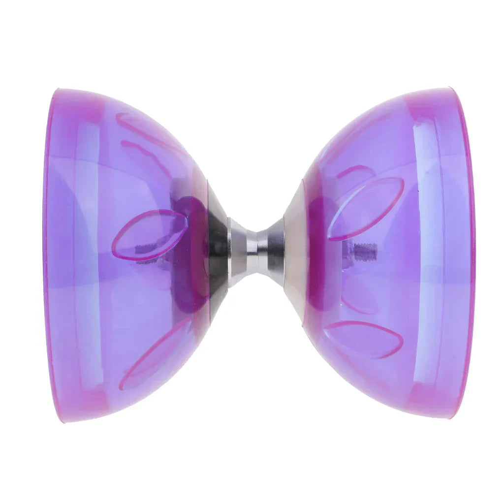 Triple Diabolo Bearings with Sticks Rope Set Rubber Toys