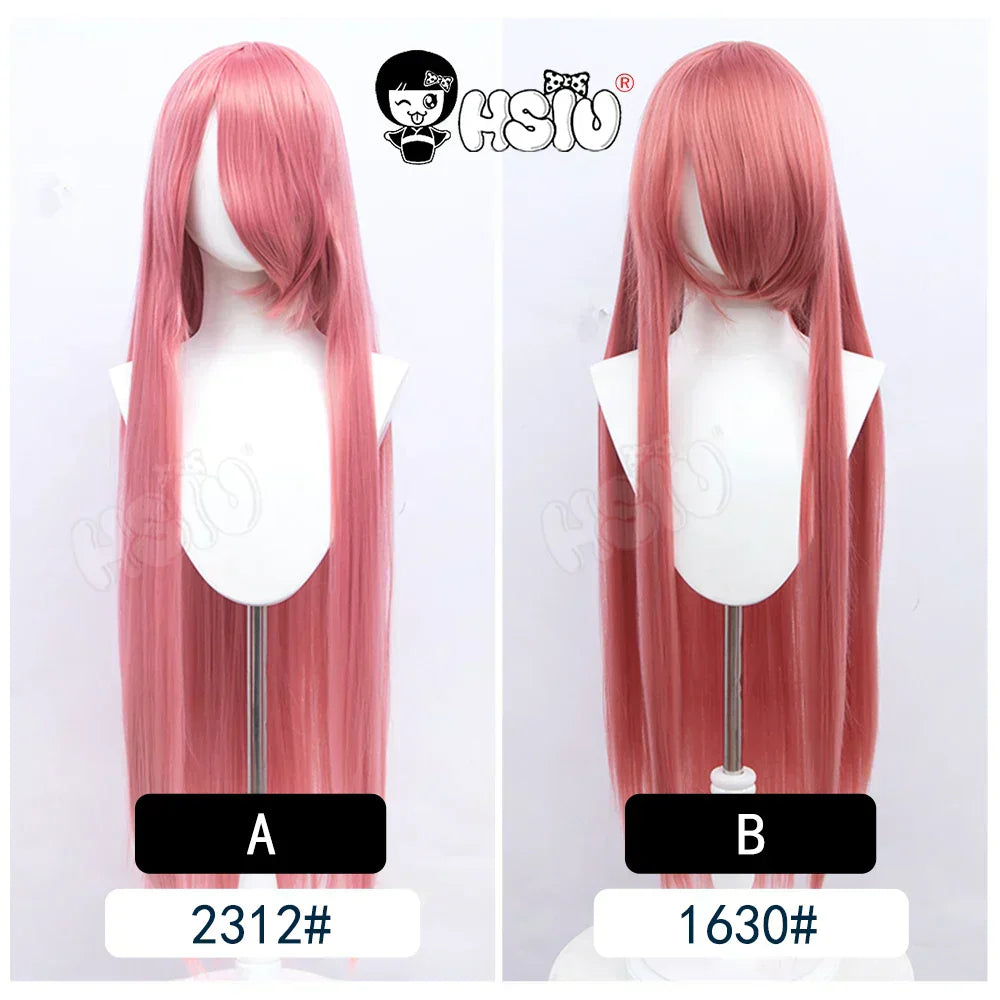 100Cm Long Staight Cosplay Wig HSIU Heat Resistant Synthetic Hair Anime Party wigs 42 color Colourful brand wig cap