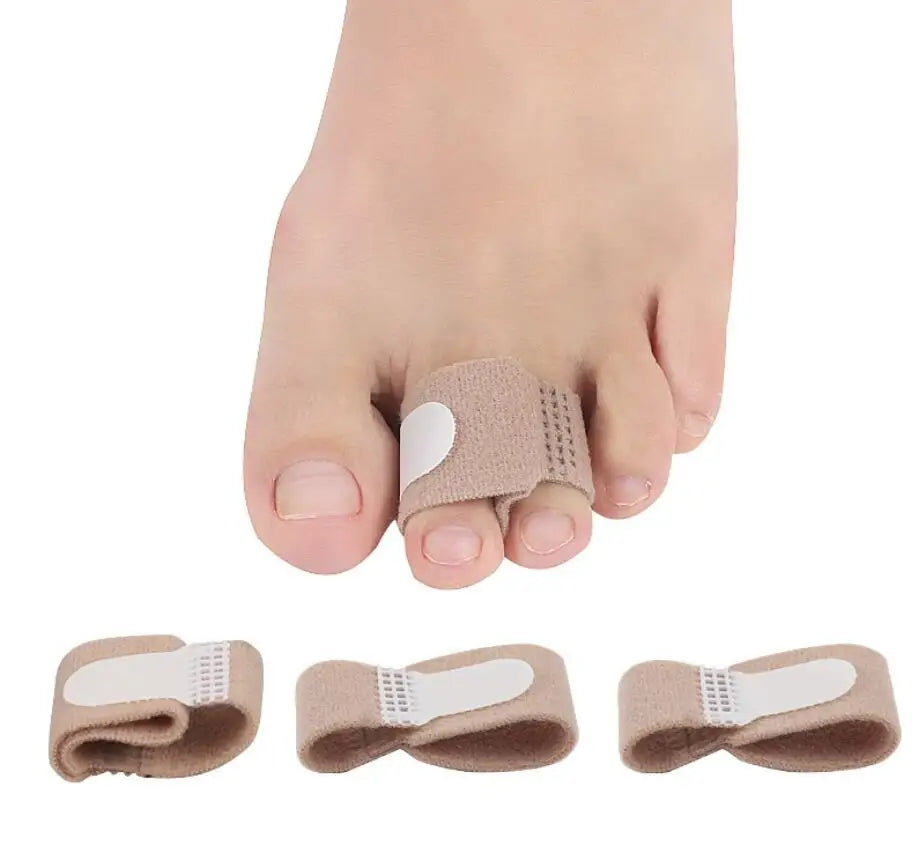 (Pack of 18) 3/6/12/ Toe Finger Straightener Hammer Tape Hallux Valgus Corrector Bandage Toe Separator Splint Wraps Foot Care Supplies