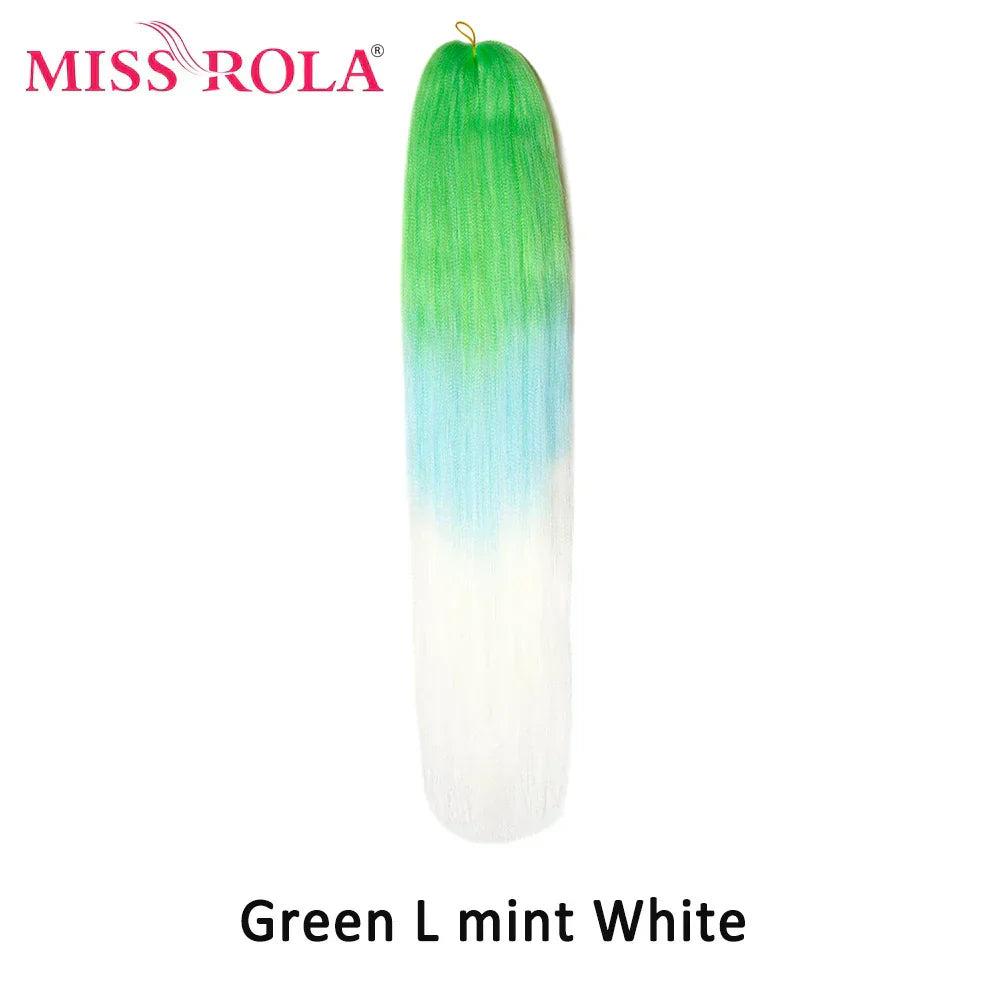 Miss Rola Synthetic 28Inch 100G 2023 New Hair Extension Yaki Straight Jumbo Braiding Hair Pre-Stretched Braid Kanekalon Hair