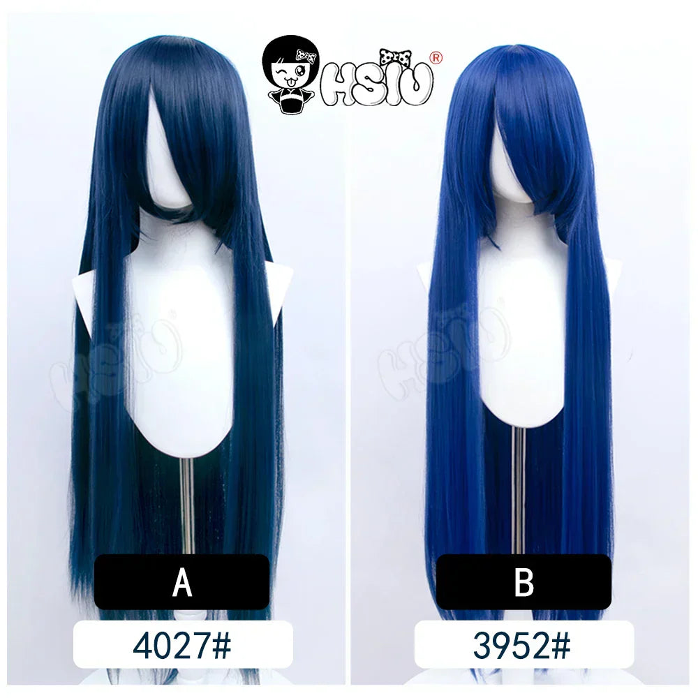 100Cm Long Staight Cosplay Wig HSIU Heat Resistant Synthetic Hair Anime Party wigs 42 color Colourful brand wig cap