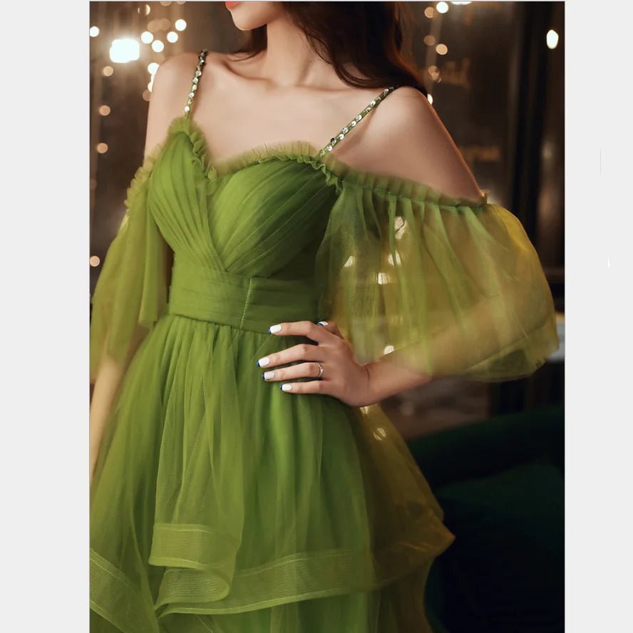 Платье на выпускной Short Graduation Dresses Ruffles Emerald Green vestidos de cocktail sukienki homecoming sukienki koktajlowe