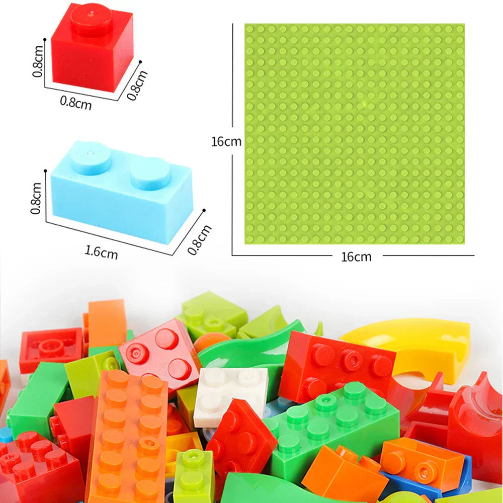 (Pack of 504) 84- Marble Race Run Block Small Size Building Blocks Funnel Slide Blocks DIY Creative Bricks Assemble Toys for Kids Gifts