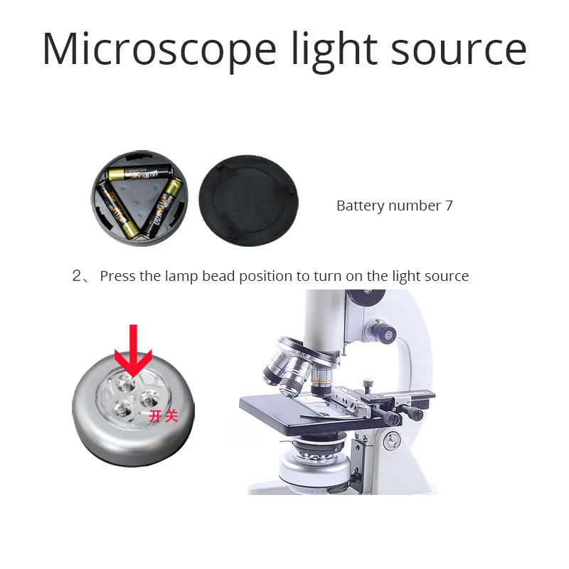 Microscope Accessories Set Specimen Making Biological Experiment Dropper Tweezers Lamp Test Tube Cover Slides Microscope Parts