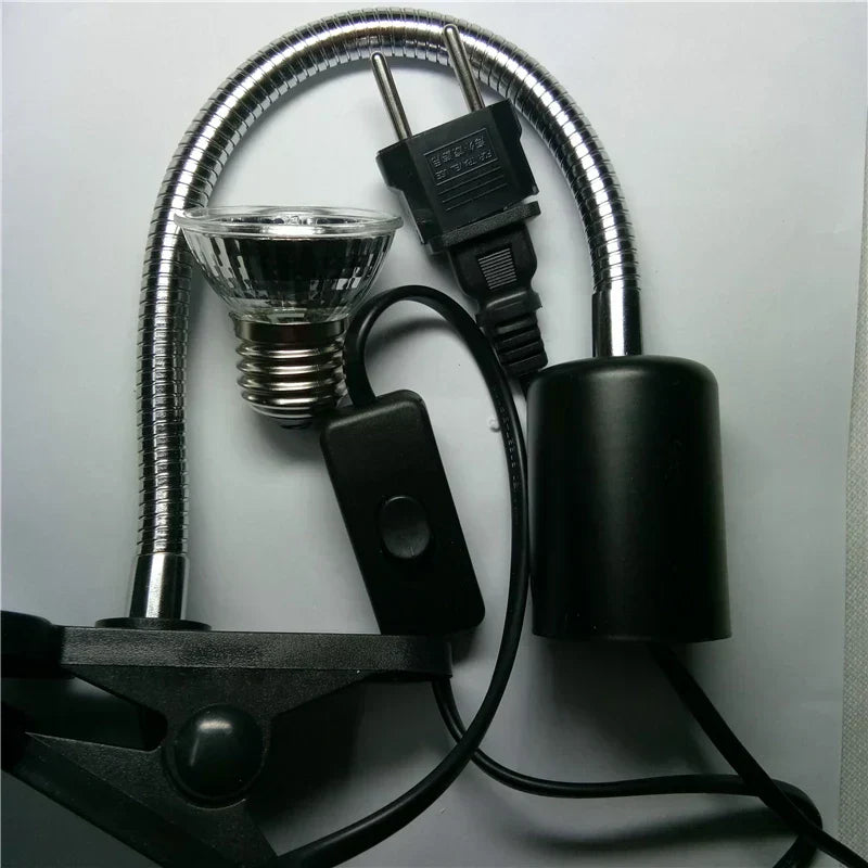 25W UVA&uvb adjust temperature lamps turtle reptile Heat back pet light tortoise calcium solarium aquarium habitat lighting