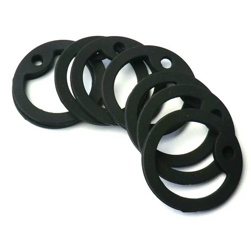 (Pack of 100) Wholesale Black Silencer Military Man Tag Accessories Dog Tag For Man Silencer Rubber Round Jewellery Tag