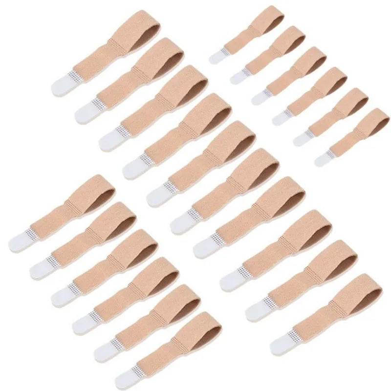 (Pack of 18) 3/6/12/ Toe Finger Straightener Hammer Tape Hallux Valgus Corrector Bandage Toe Separator Splint Wraps Foot Care Supplies