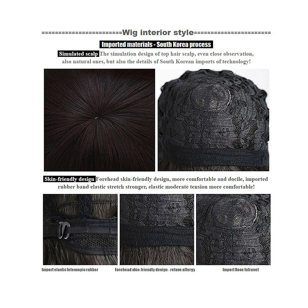 100Cm Long Staight Cosplay Wig HSIU Heat Resistant Synthetic Hair Anime Party wigs 42 color Colourful brand wig cap