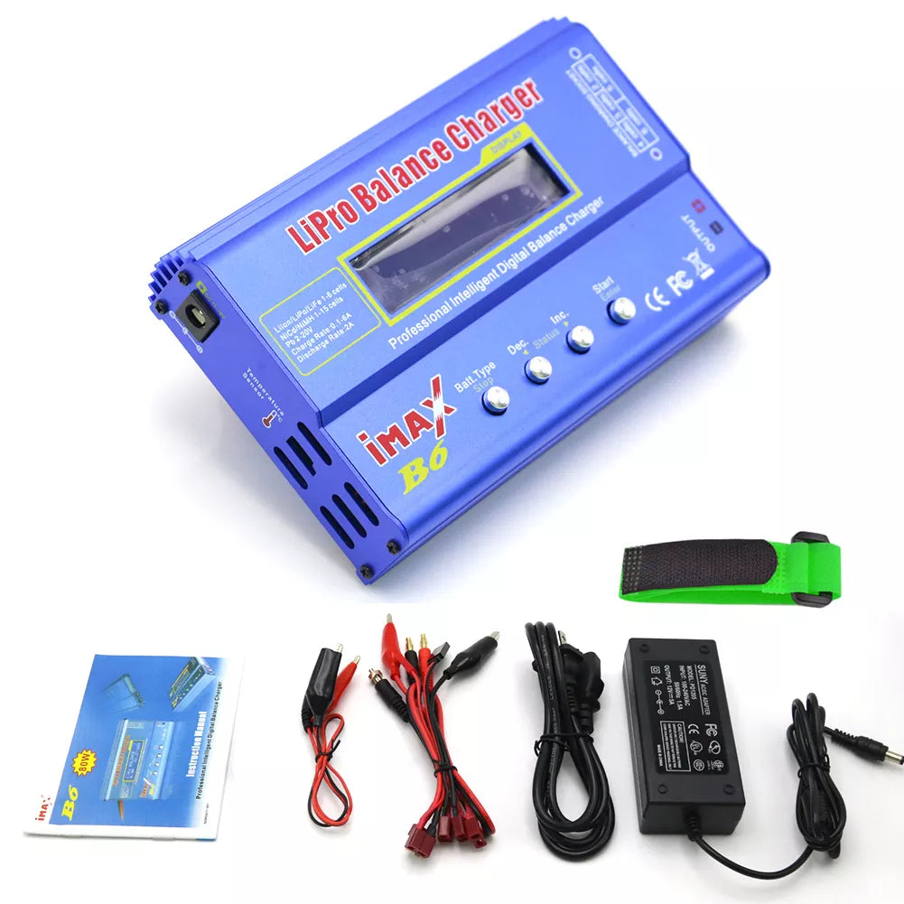 IMAX B6 80W Battery Charger Lipo NiMh Li-ion Ni-Cd Digital Lipro Balance Charger Discharger AC Power 12V 5A Adapter For Rc Car