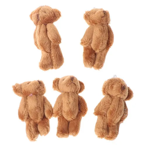 (Pack of 15) /10/ Kawaii Small Bears Plush Soft Toys Pearl Velvet Dolls Gifts Mini Teddy Bear for Key Ring Girl Gift Women Favorite