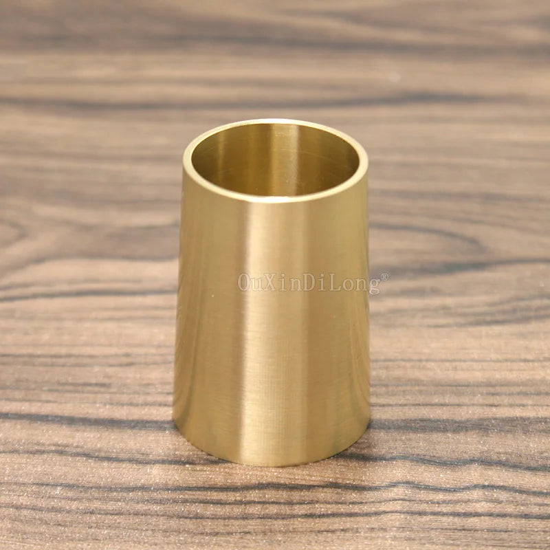 (Pack of 4) Pure Brass Covers Chair Cups Cabinet Covers Sofa Brass Tip Cap Furniture Tube Leg Protector Metal Legs Base GF48