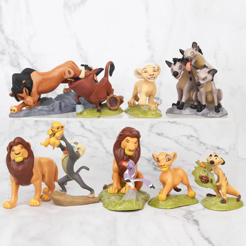 (Pack of 9) /set Anime the Lion King Animal PVC Action Figure Collectible Model Toys for Children