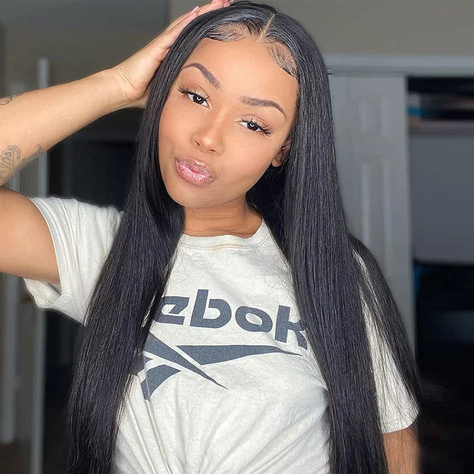 ShineFull hair Straight closure Indian hair 4x4 lace closure HD closure 5x5 Hair closure only Natural color 8''-22'' Baby hair