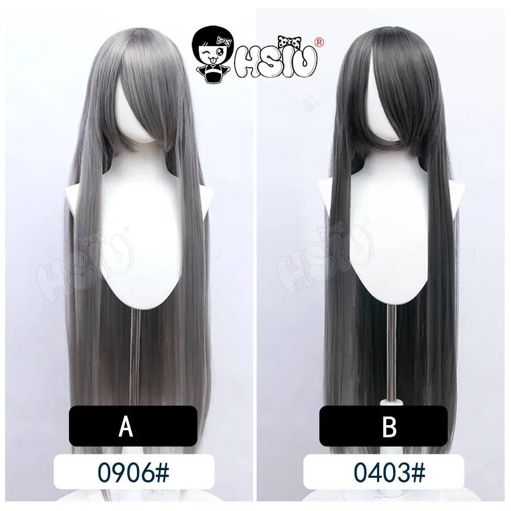 100Cm Long Staight Cosplay Wig HSIU Heat Resistant Synthetic Hair Anime Party wigs 42 color Colourful brand wig cap