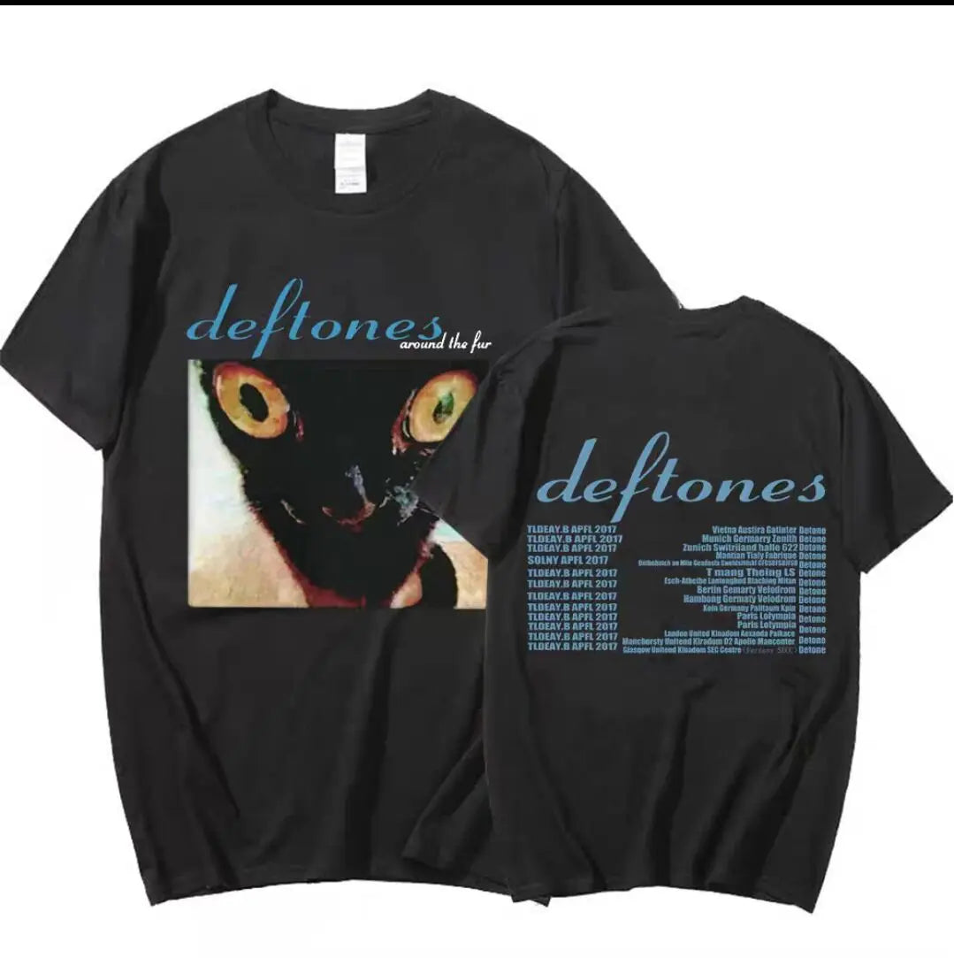 Hip Hop Deftones Women Plus size Summer T Shirt Men Fashion Graphic aesthetic print Cotton Tshirt Fashion Design Tops Tees