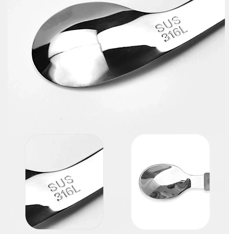 Hippo Snail Whale Silicone Baby Spoon and Fork 316 Stainless Steel Utensil Set Learn To Eat Tableware Baby Infant Food Feeding