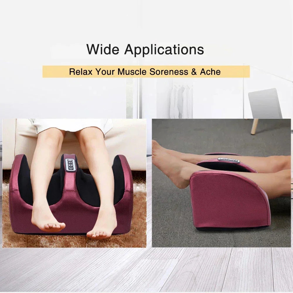 Hot Compression Electric Foot Massager Heating Therapy Shiatsu Kneading Roller Muscle Relaxation Pain Relief Foot Spa Machines