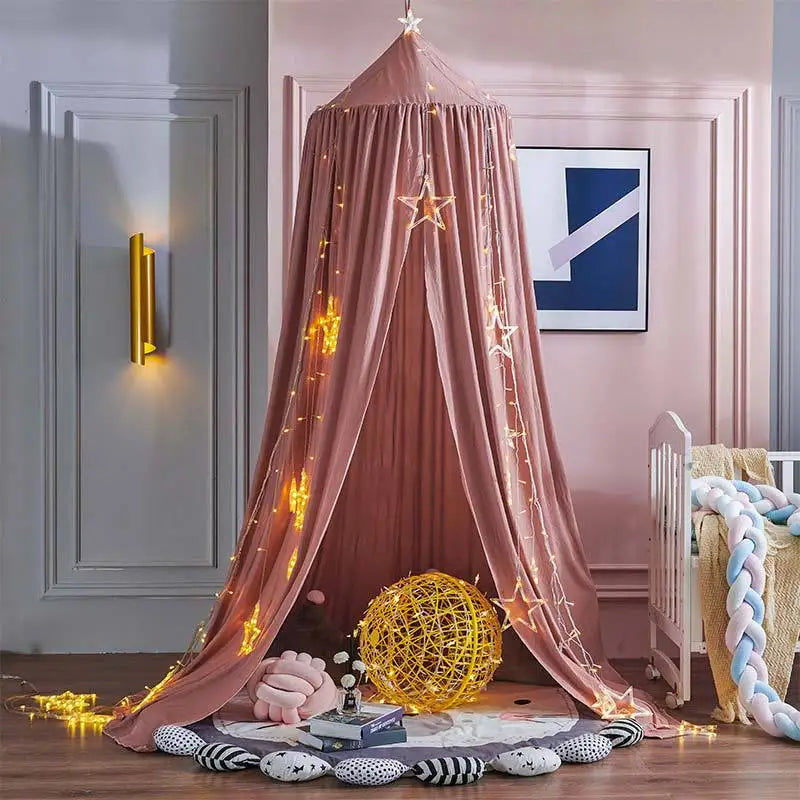 Kids Mosquito Net Baby Crib Curtain Hanging Tent Bed Decor Girl Princess Hanging Bed Canopy Living Corner Play Reading NookDecor