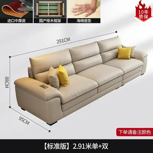 Living Room Leather Sofa Modern Lazy Recliner Theater Puffs Couch Sofas Sectional Bedroom Puffs Asiento Apartment Furniture DWH