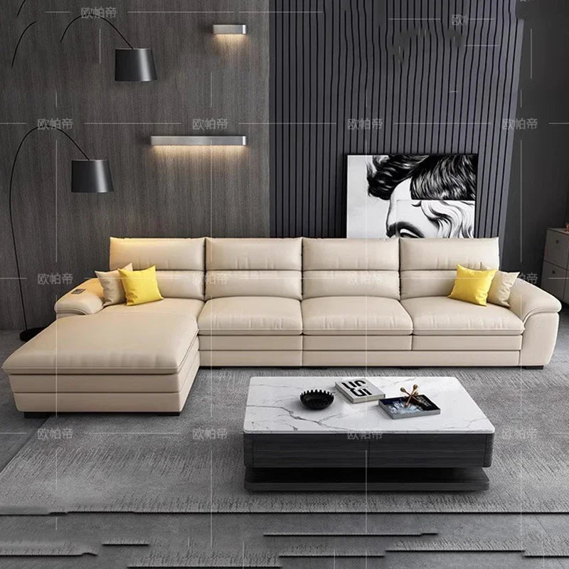 Living Room Leather Sofa Modern Lazy Recliner Theater Puffs Couch Sofas Sectional Bedroom Puffs Asiento Apartment Furniture DWH