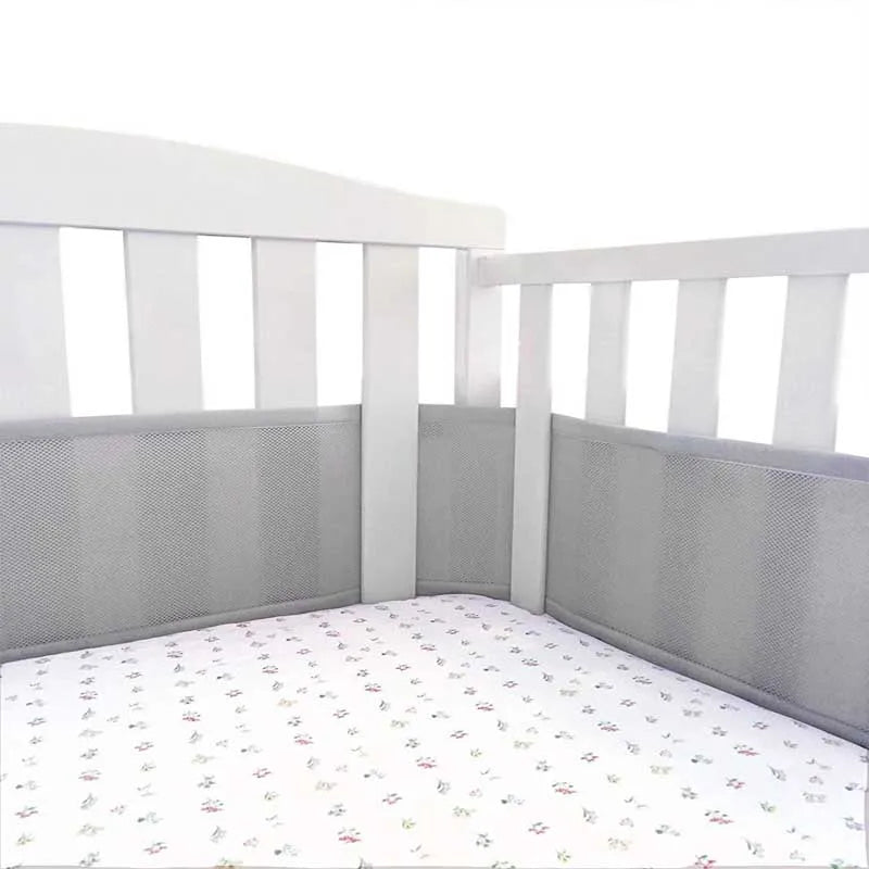 Mesh Baby Crib Bed Bumper Liner Around Protector Anti-Collision Cot Bedding Set