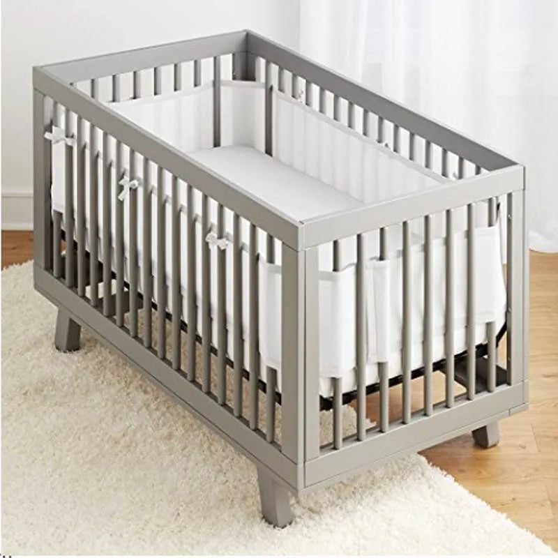 Mesh Baby Crib Bed Bumper Liner Around Protector Anti-Collision Cot Bedding Set
