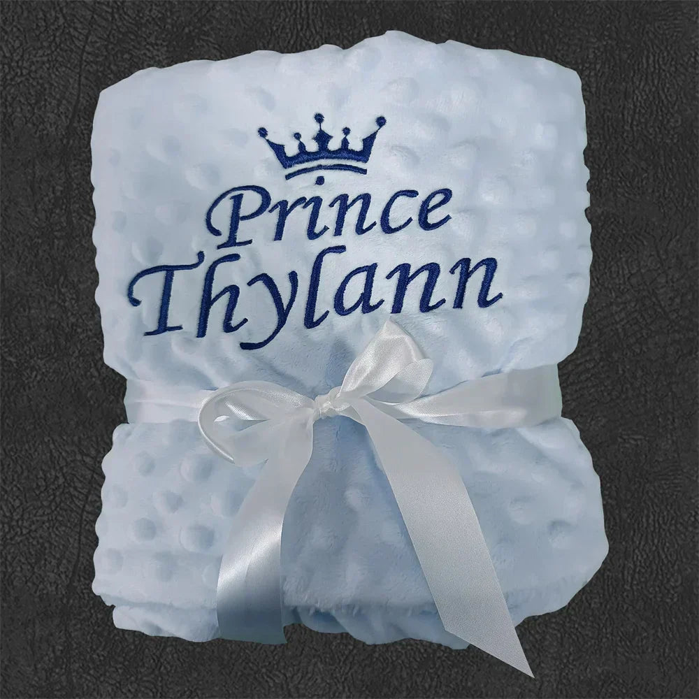 Name Personalised Newborn Baby Blanket Swaddling Baby Bedding Set Swaddle Soft Fleece Toddler Crib Bed Stroller Blanket