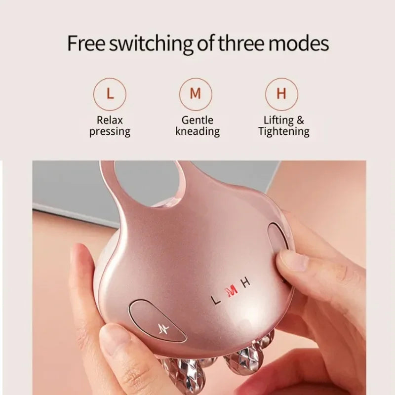 New 5 IN 1 RF Facial Massager Massage Head EMS Home Use Facial Device Cream Light Therapy Anti Aging Wrinkle Beauty Apparatus