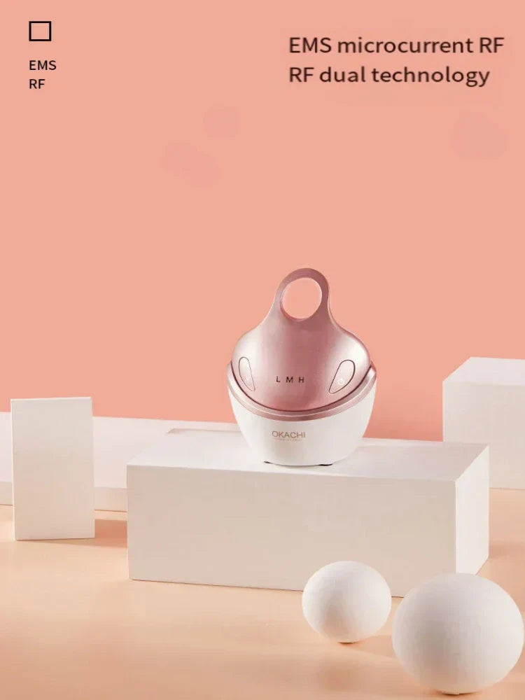 New 5 IN 1 RF Facial Massager Massage Head EMS Home Use Facial Device Cream Light Therapy Anti Aging Wrinkle Beauty Apparatus