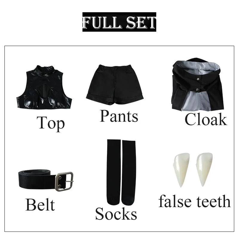 New Anime Yofukashi No Uta Cosplay Nanakusa Nazuna Cosplay Costume Call of The Night Cosplay Costume Halloween Coak Cloak