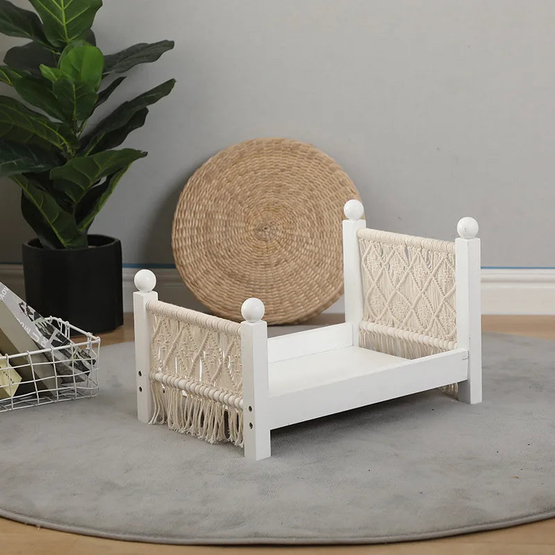 Newborn Photography Props Posing Pillow Cushion Set Velvet Shoots Mini Bed Basket Mattress Cover for Photoshoot Poser Pet Pod