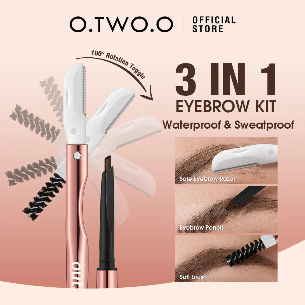 (Pack of 12) O.TWO.O /set Face Powder Eyeliner Pencil Lasting Eyebrow Pencil Mascara Lip Gloss Eyeshadow Palette Blush Stick Makeup Set