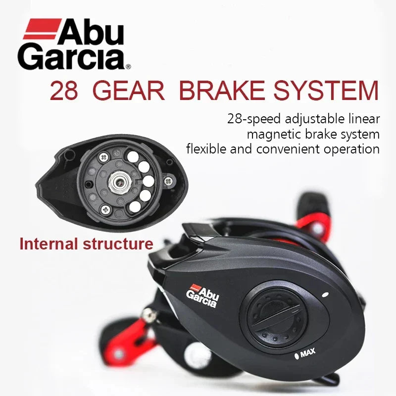 Original Abu Garcia Black Max3 Right Left Hand Baitcasting Fishing Reel 5BB 6.4:1 202g Max Drag 8kg Saltwater Fishing Tackle