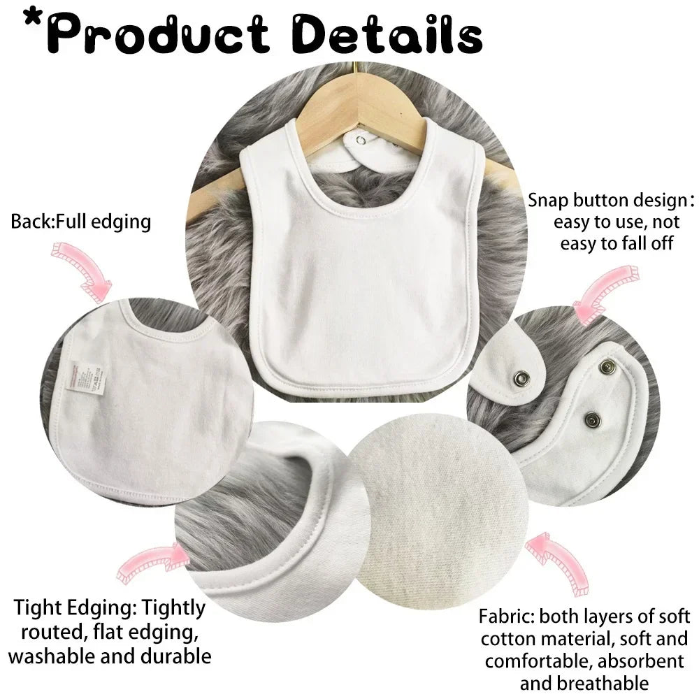 Personalised Baby Bib Safari Animals Bibs Initial with Name Newborn Wild One Birthday Gifts Infant Saliva Towel Baby Shower Gift