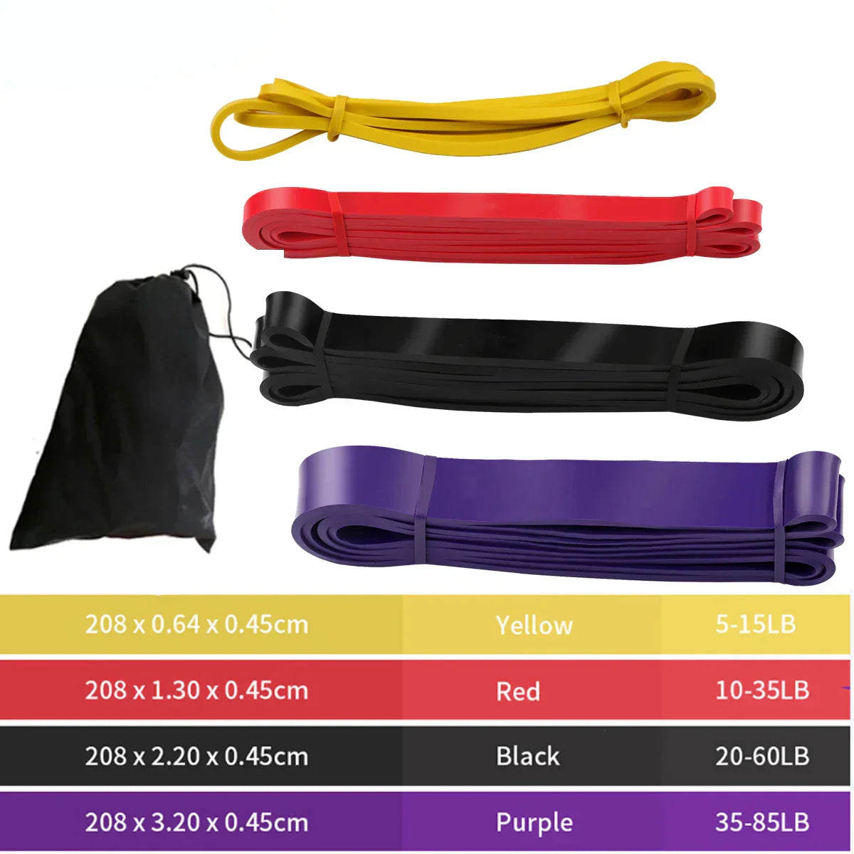 Resistance Bands for Fitness Rubber Pull Up, Yoga Crossfit Power Expander Hanging ,41" 208cm