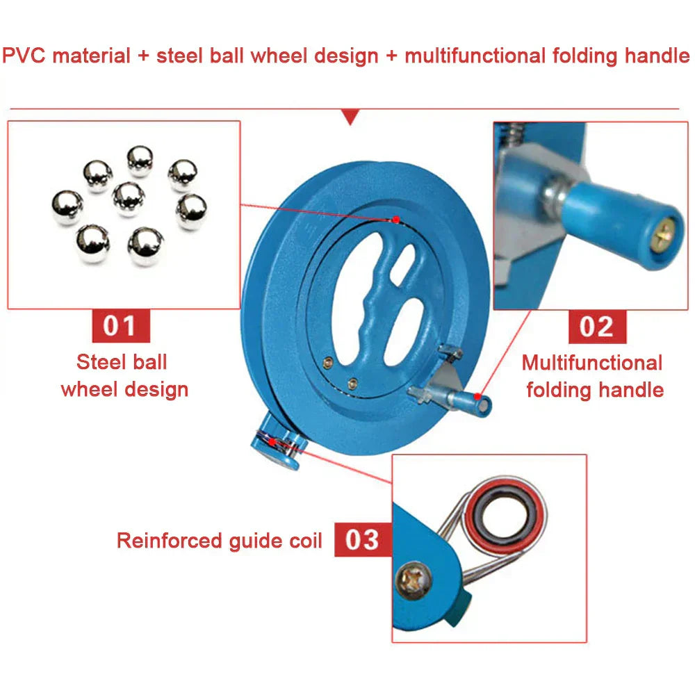 (Pack of 5) 1~ 16cm Kite Reel ABS Plastic Blue Kite Reel Grip Machine Kites & Accessories Pizies Single Unisex Diamond Winder Flying