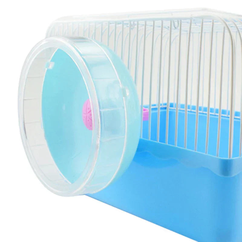 (Pack of 1) 11cm Hamster Wheel Small Animal Running Disc Toys Cute Plastic Jogging Exercise Wheel Pet Cage Accessories