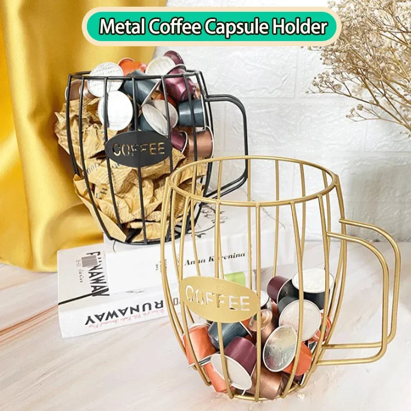 Desktop Coffee Capsule Holder for Nespresso Accesorios Durability Coffee Pods Organizer for Home Kitchen Bar Coffeeware Teaware