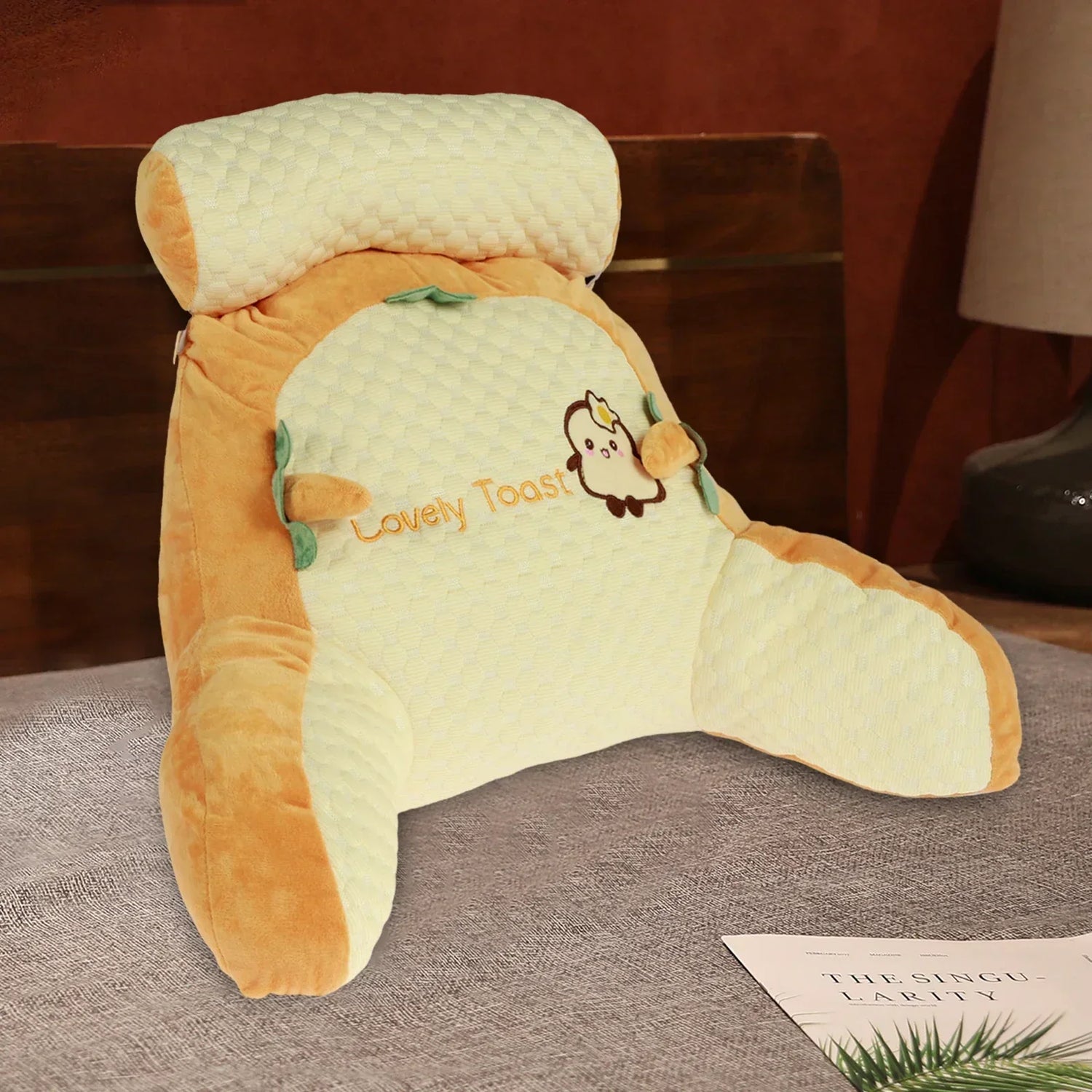 All Season Reading Pillow Comfortable Soft Detachable Lumbar Support Cushions Office Sofa for Chair Bed Backrest with Headrest