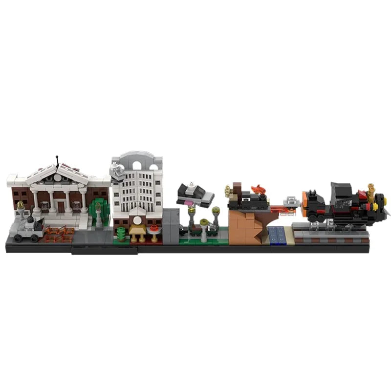 BuildMOC City Skyline Saint Petersburg Rome Washington Rotterdam Architecture Street View House Building Blocks Kids Toys Gift