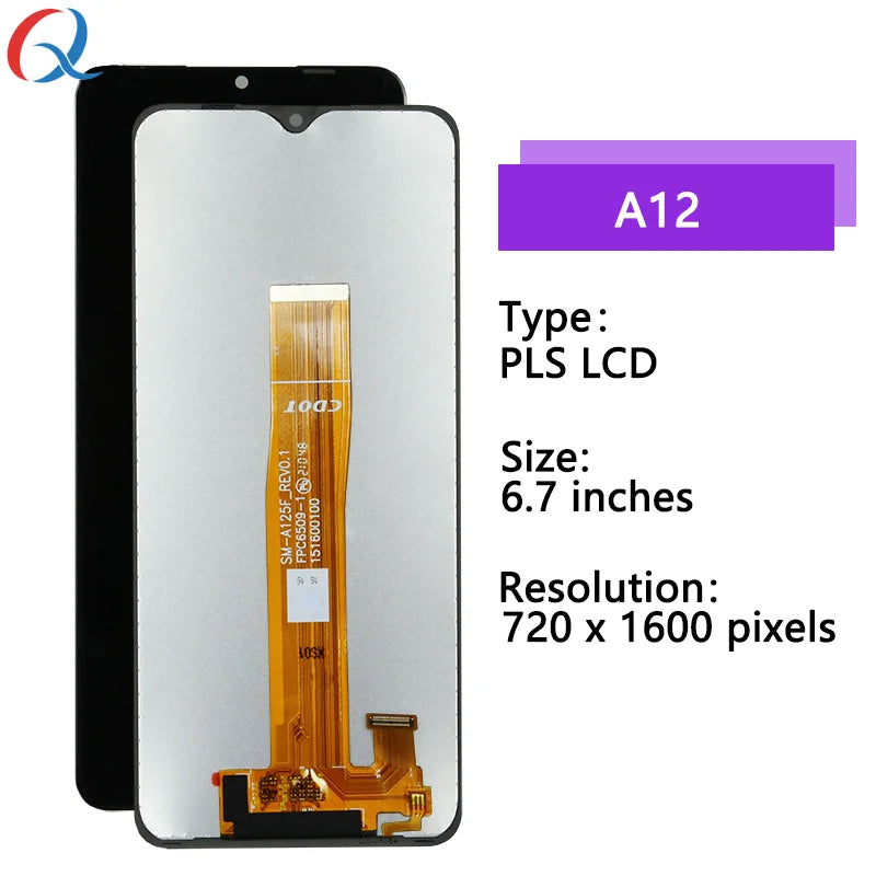 Pantalla for samsung galaxy a12 lcd Original for a125f a127f a02 screen replacement Mobile Phone Lcds for Samsung A12 display