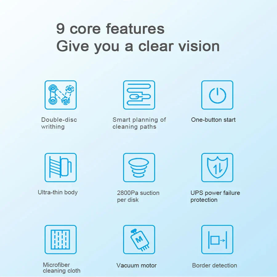 Windows Cleaner Robot For GlasFloor Ceramic Tile Cleaning Electric Glass Remote Control Smart Home Window Washer