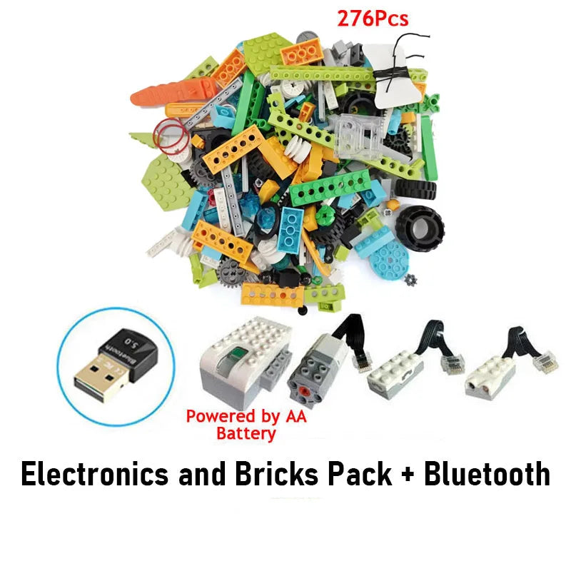 (Pack of 280) /Set EV3 STEM WeDo 2.0 Robotics Construction Set Building Blocks Compatible with 45300 Wedo 2.0 Educational DIY Toys