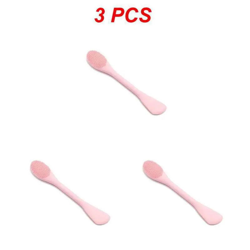 (Pack of 10) 1~ Soft Silicone Washing Brush Remover Face Exfoliating Pore Cleaner Brush Soft Nose Brush Pore Cleaner Skin Care Massager