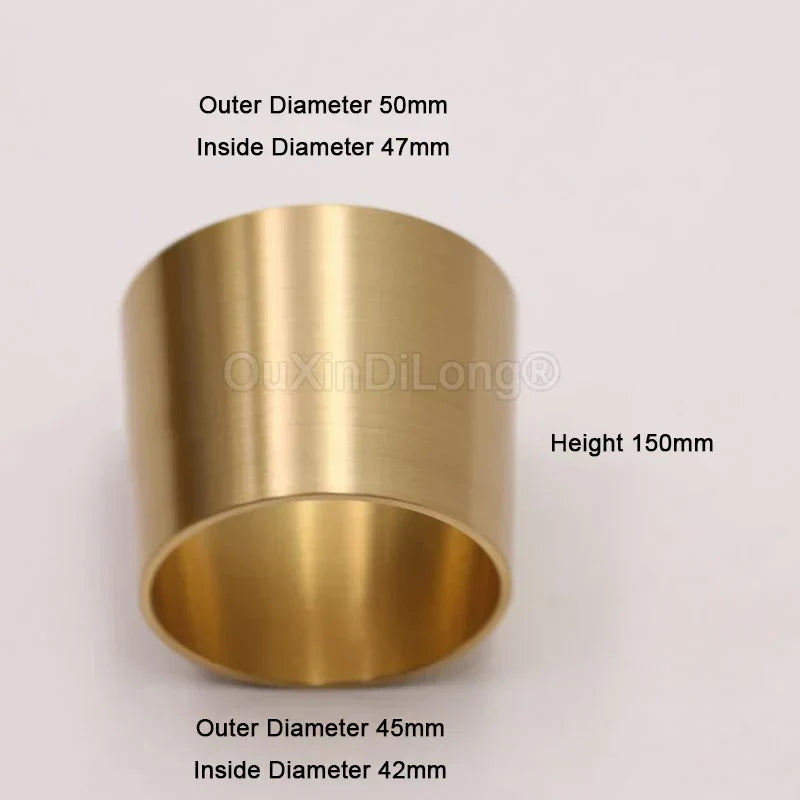 (Pack of 4) Pure Brass Covers Chair Cups Cabinet Covers Sofa Brass Tip Cap Furniture Tube Leg Protector Metal Legs Base GF48