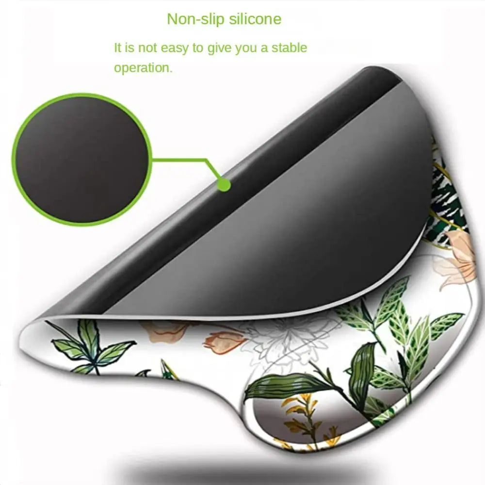 Silicone Wrist Rest Mouse Pad Ergonomic Hand Support Non Slip Gaming Mice Mat Home Office Table Mousepad For Laptop Computer