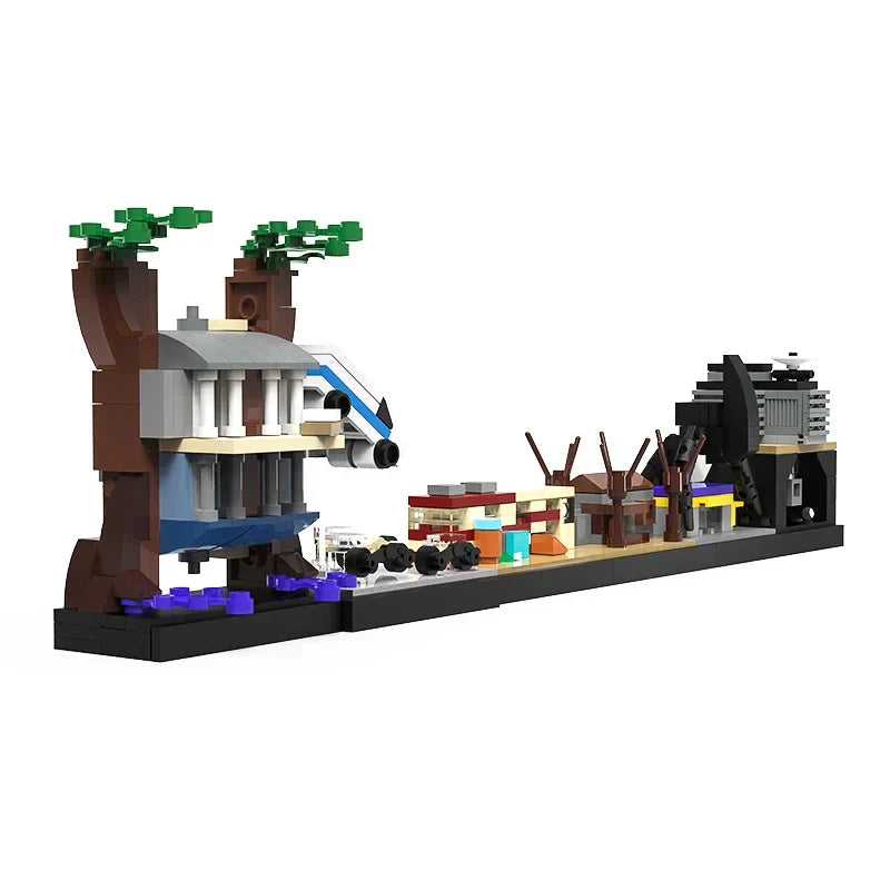 BuildMOC City Skyline Saint Petersburg Rome Washington Rotterdam Architecture Street View House Building Blocks Kids Toys Gift